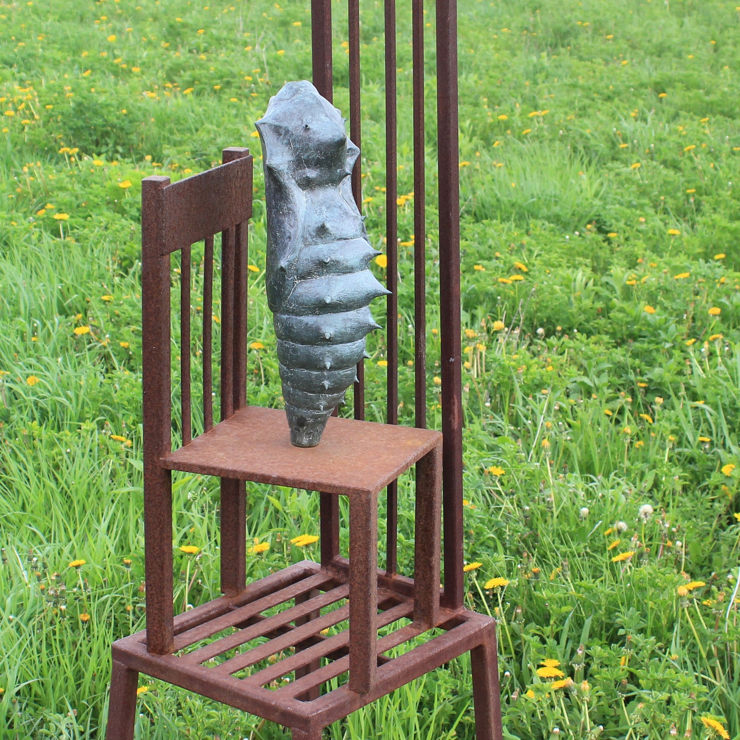 Steel and Bronze sculpture